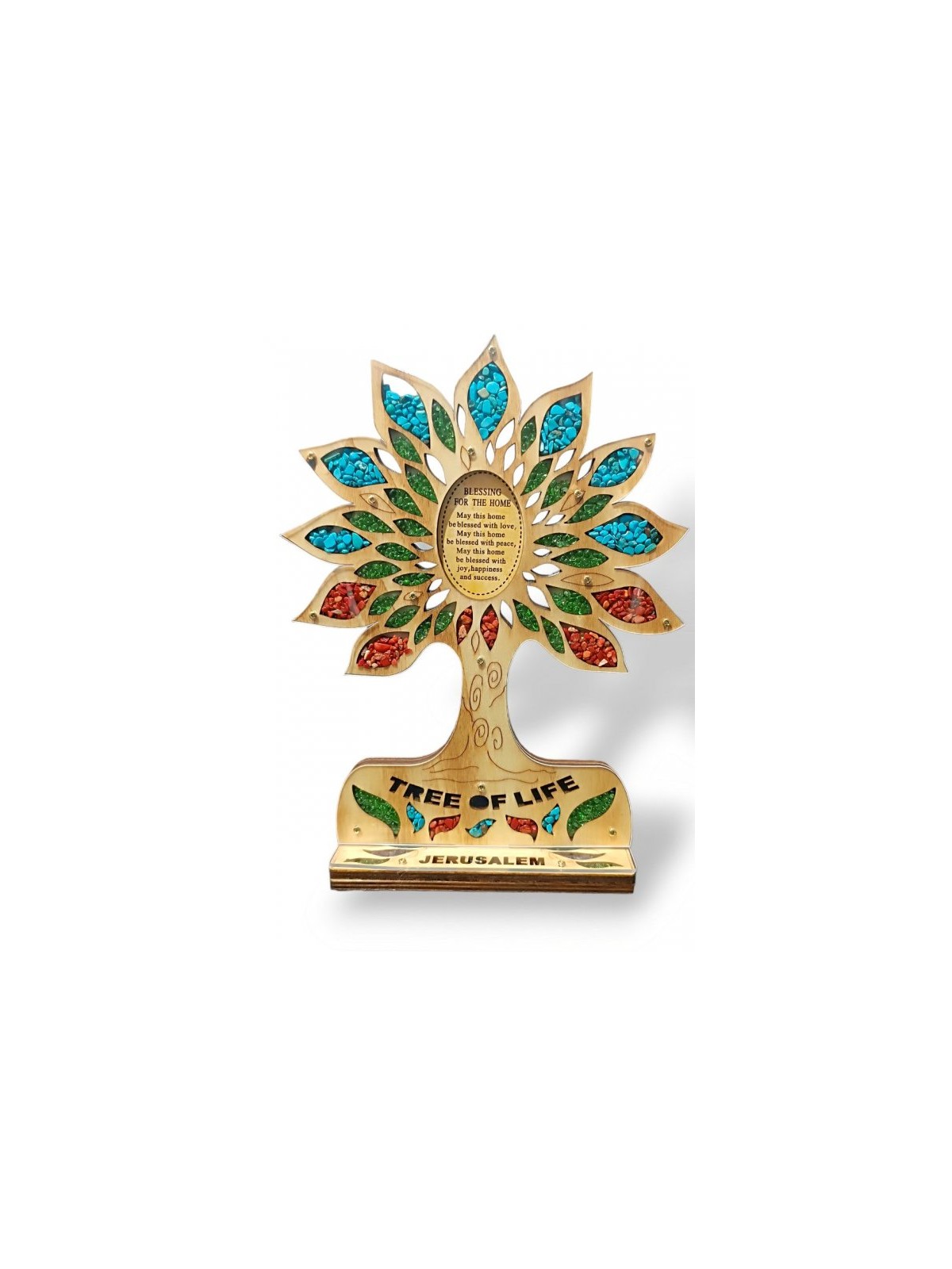 Standing Sculpture Colorful Tree of Life with H... | Table Decorations