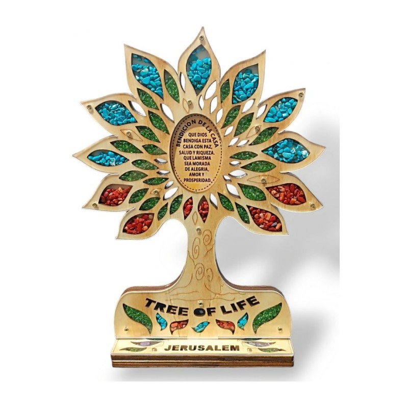 Standing Sculpture Colorful Tree of Life with H... | Table Decorations