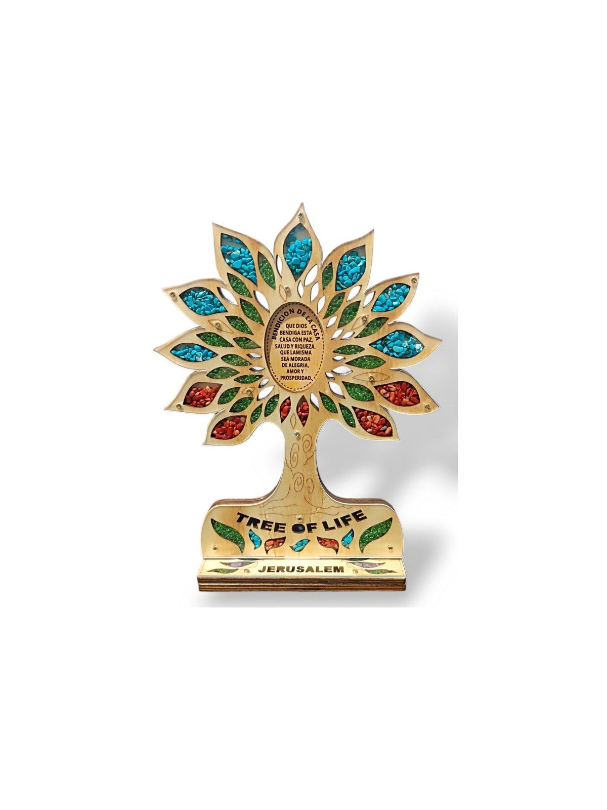 Standing Sculpture Colorful Tree of Life with H... | Table Decorations