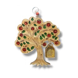 Wood Wall Hanging Colorful Tree of Life with Blessi... | Wall Hangings