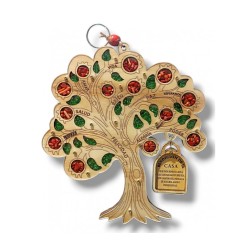 Wood Wall Hanging Colorful Tree of Life with Blessi... | Wall Hangings