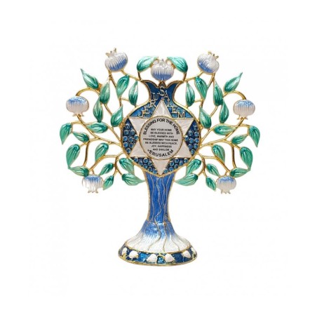 Gleaming Free Standing Enamel Pomegranate Tree ... | Table Decorations