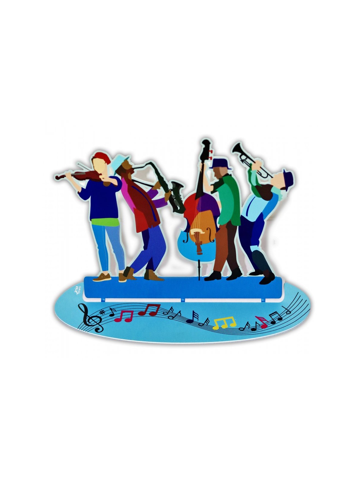 Dorit Judaica Free Standing Sculpture Klezmer P... | Table Decorations