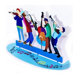Dorit Judaica Free Standing Sculpture Klezmer P... | Table Decorations