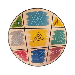 Round Placemat Domino by Kakadu Art | Table Decorations