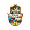 Ceramic Wall Hamsa Plaque with Colorful Images ... | Table Decorations