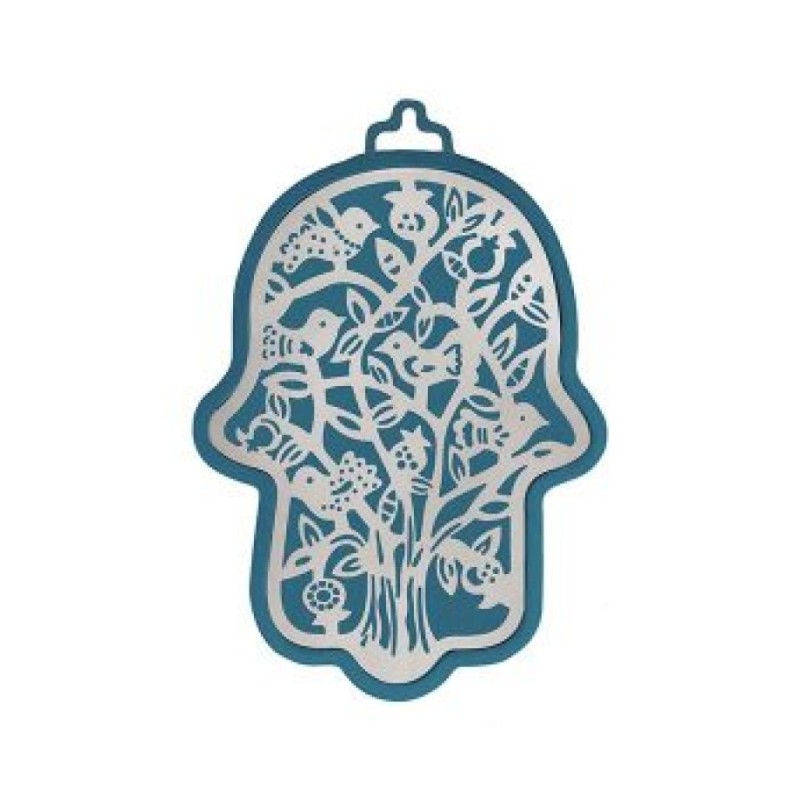 Yair Emanuel Wall Hamsa Overlay of Cutout Tree ... | Hamsas by Emanuel
