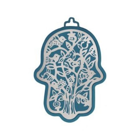 Yair Emanuel Wall Hamsa Overlay of Cutout Tree ... | Hamsas by Emanuel