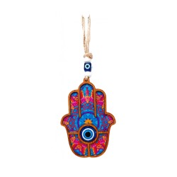 Wooden Hamsa Wall Hanging with Protection from Evil... | Wall Hangings