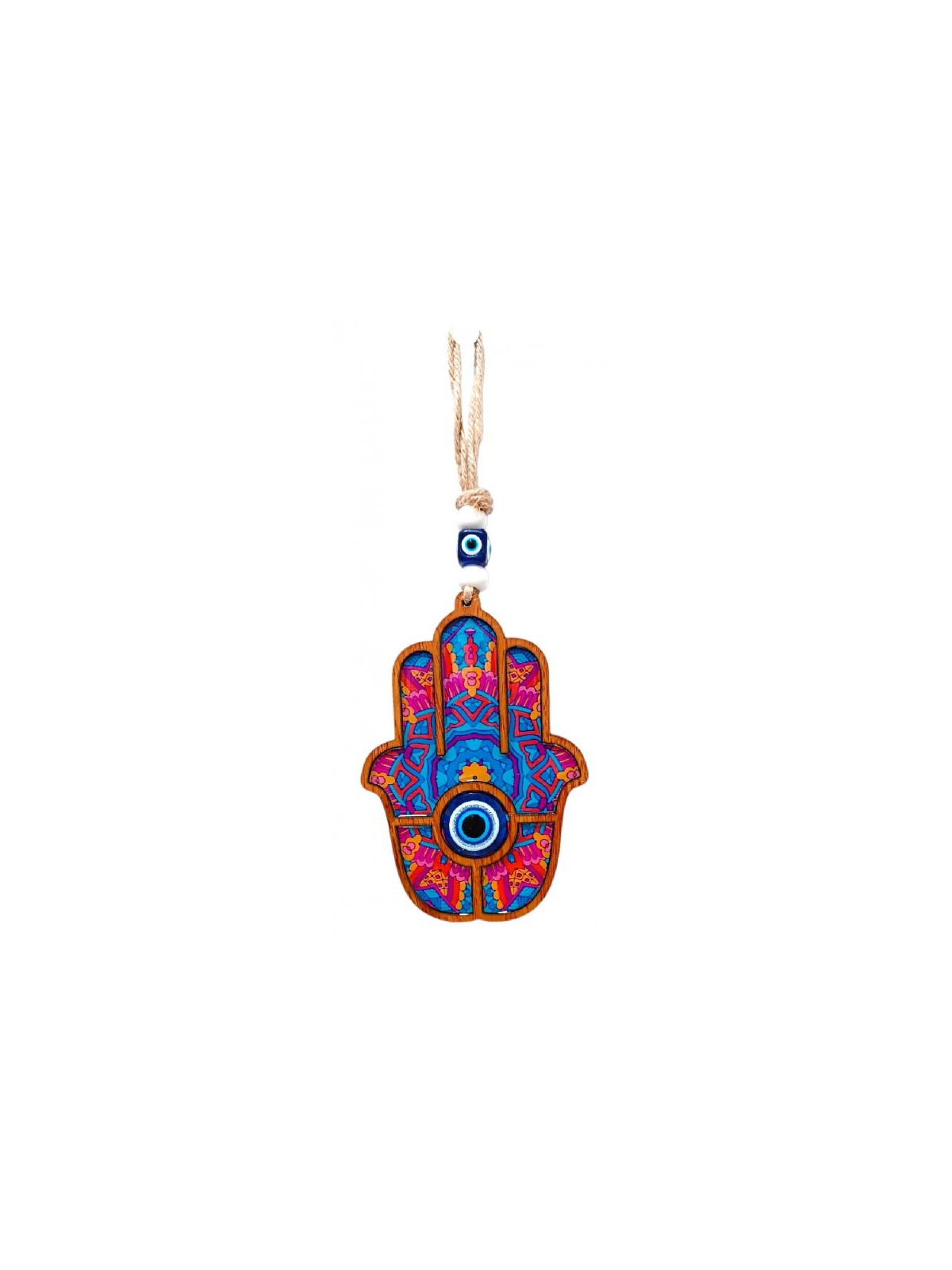 Wooden Hamsa Wall Hanging with Protection from Evil... | Wall Hangings