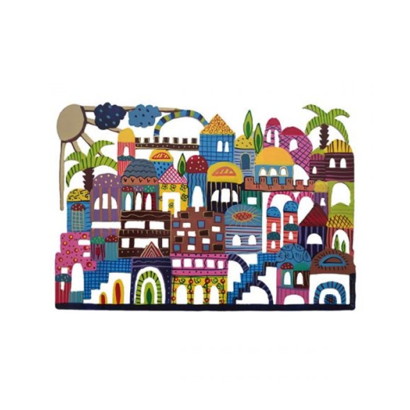 Yair Emanuel Hand Painted Metal Wall Han... | Wall Hangings by Emanuel