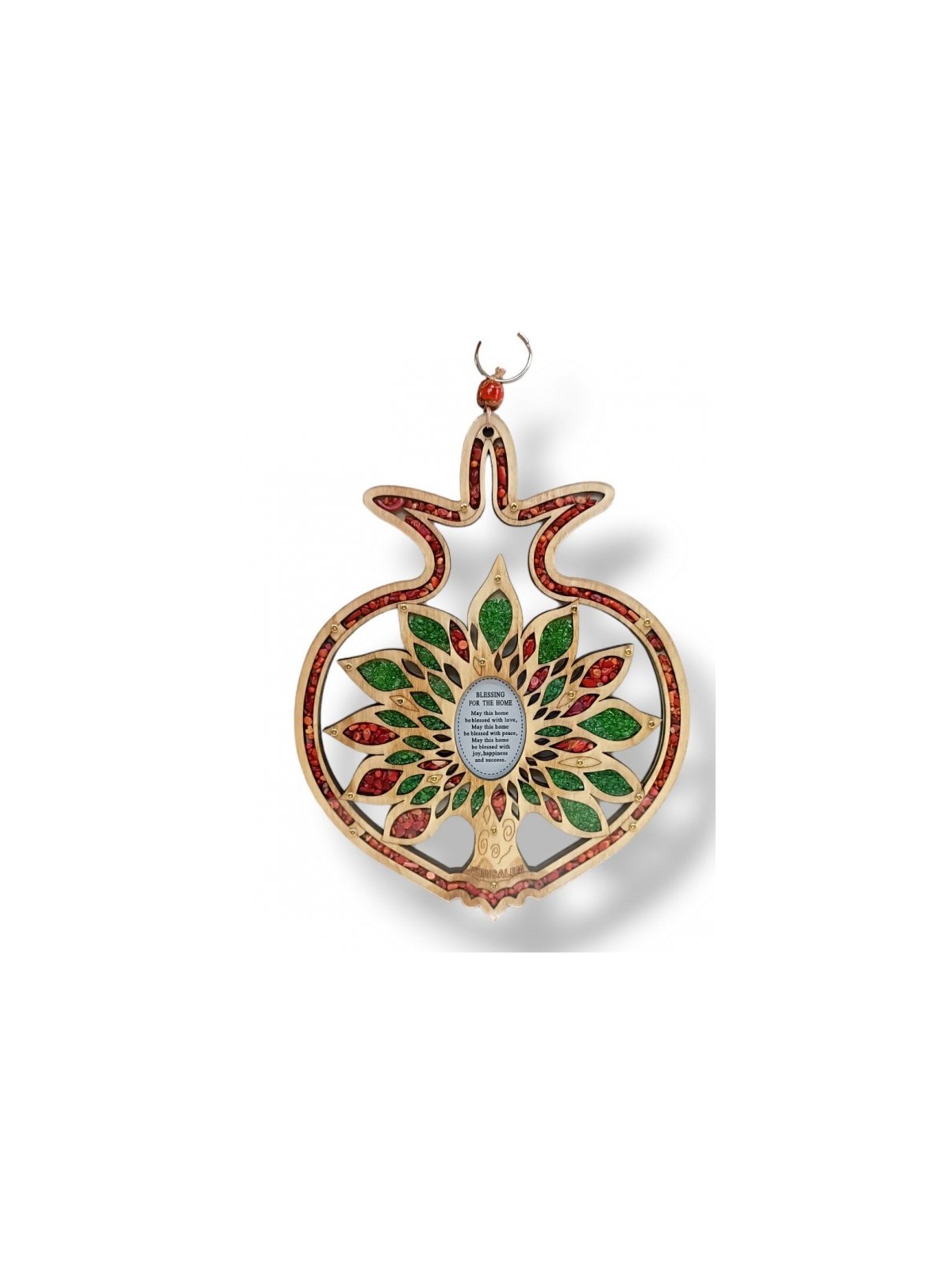 Pomegranate Home Blessing with Tree of Life and Col... | Wall Hangings