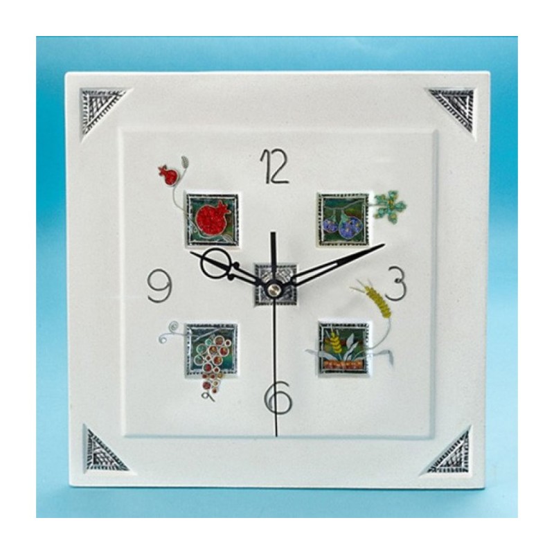Seven Species Clock by Shulamit Kanter | Clocks