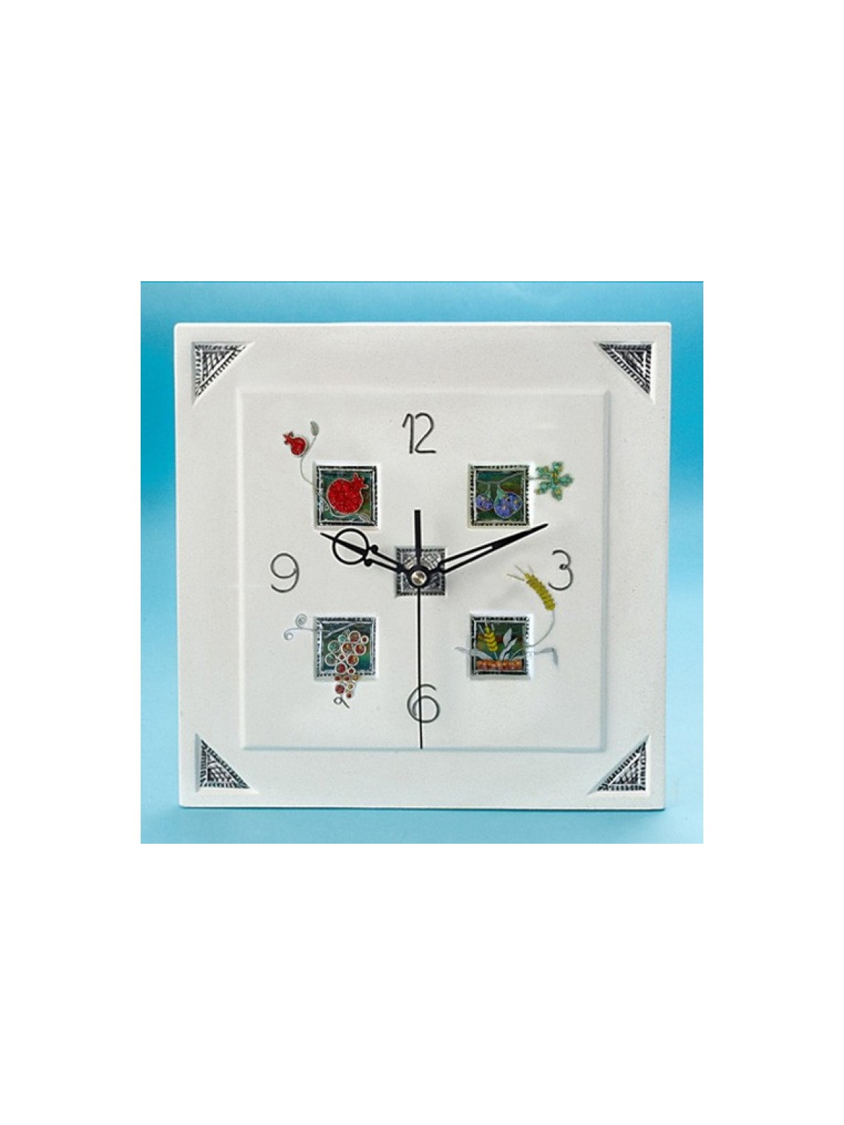 Seven Species Clock by Shulamit Kanter | Clocks