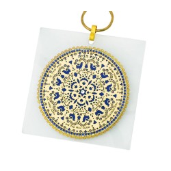 Ester Shahaf Oriental Blue Home Blessing ... | Jewish Gift from Israel