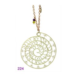 Shraga Landesman Brass Wall Hanging Circular Pa... | House Decorations