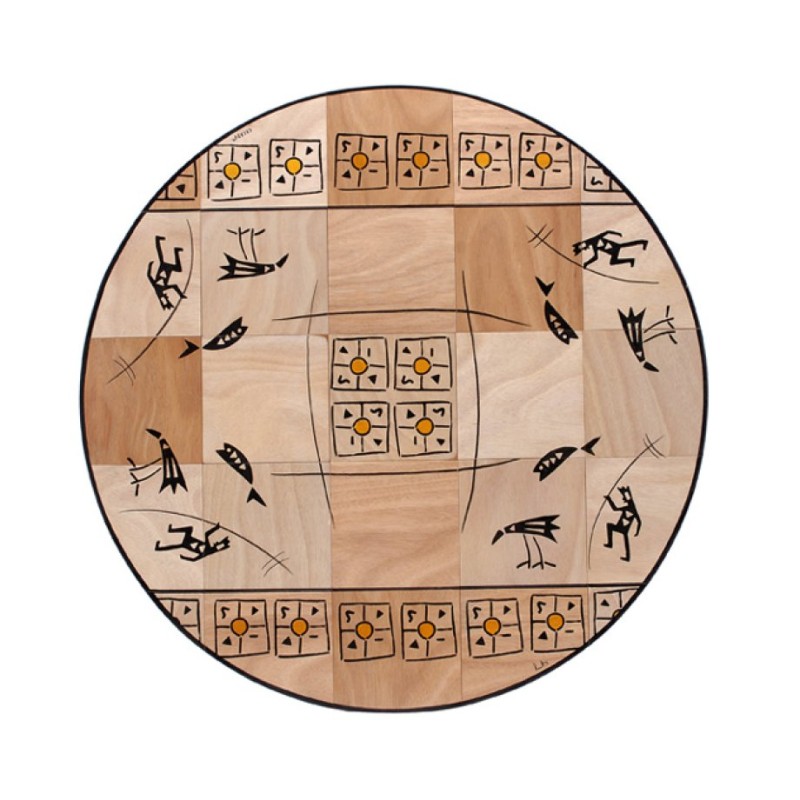 Round Floor Mat Teva by Kakadu Art | House Decorations