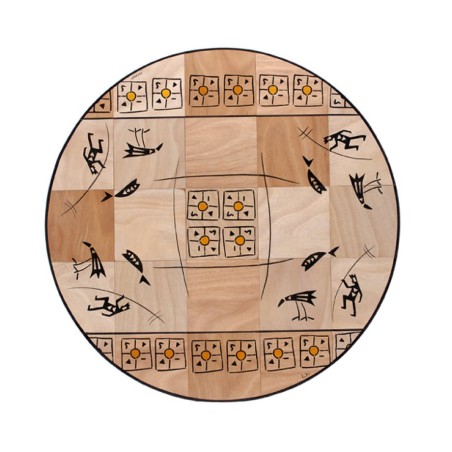 Round Floor Mat Teva by Kakadu Art | House Decorations