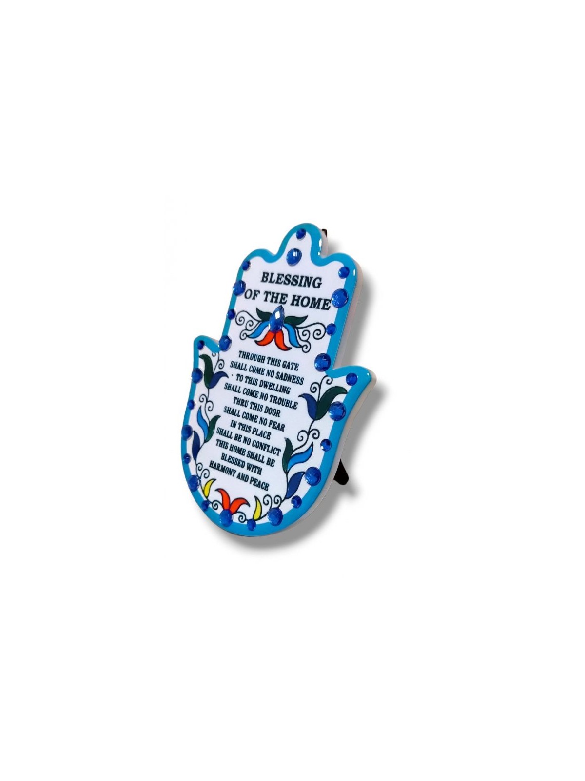 Hamsa English Home Blessing Plaque for Wall or Tab... | Misc Blessings