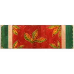 Table Runner Red Leaves by Kakadu Art | Table Decorations