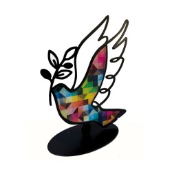 Iris Design Table or Shelf Sculpture Colorful D... | Table Decorations