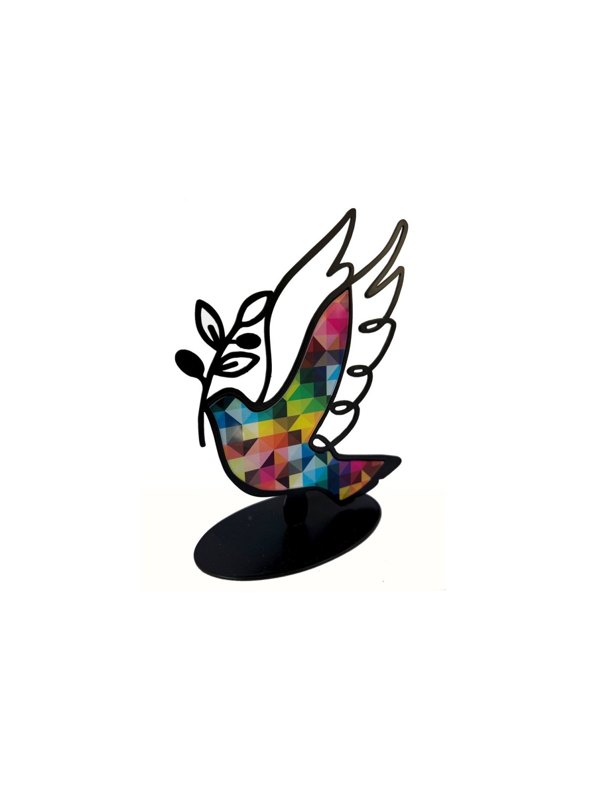 Iris Design Table or Shelf Sculpture Colorful D... | Table Decorations