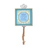 English Home Blessing in Turquoise by Est... | Jewish Gift from Israel