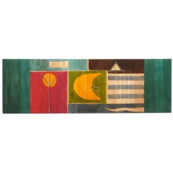 Table Runner Yellow Moon by Kakadu Art | Table Decorations