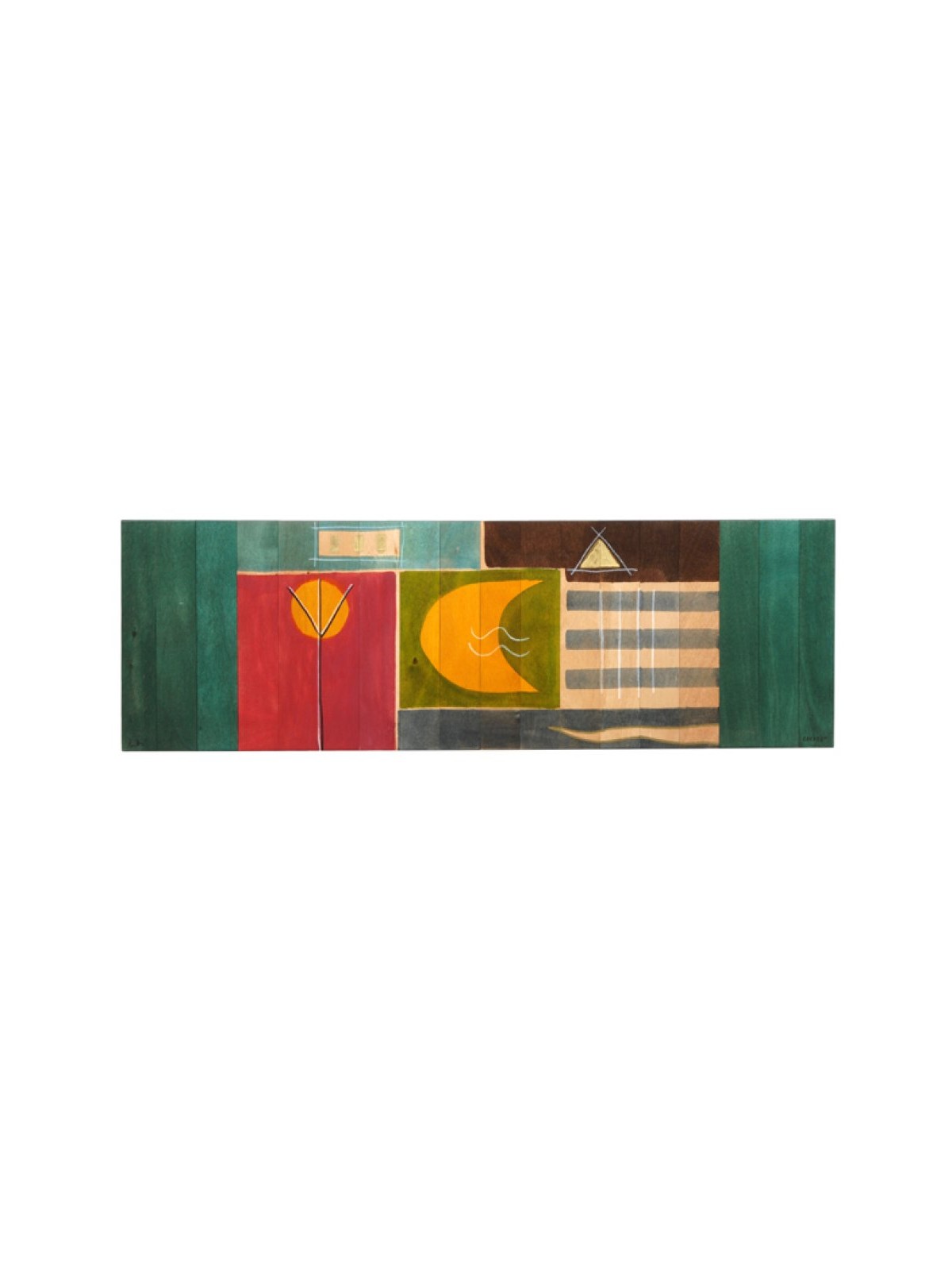 Table Runner Yellow Moon by Kakadu Art | Table Decorations