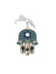 Gleaming Hamsa Wall Hanging Fish Key Dove Star of Dav... | Metal Hamsa