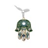 Gleaming Hamsa Wall Hanging Fish Key Dove Star of Dav... | Metal Hamsa