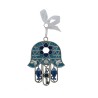Gleaming Hamsa Wall Hanging Fish Key Dove Star of Dav... | Metal Hamsa