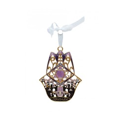 Gleaming Hamsa Wall Hanging Jerusalem Images Star of ... | Metal Hamsa