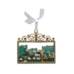 Gleaming Wall Decoration Jerusalem Images in Frame ... | Wall Hangings