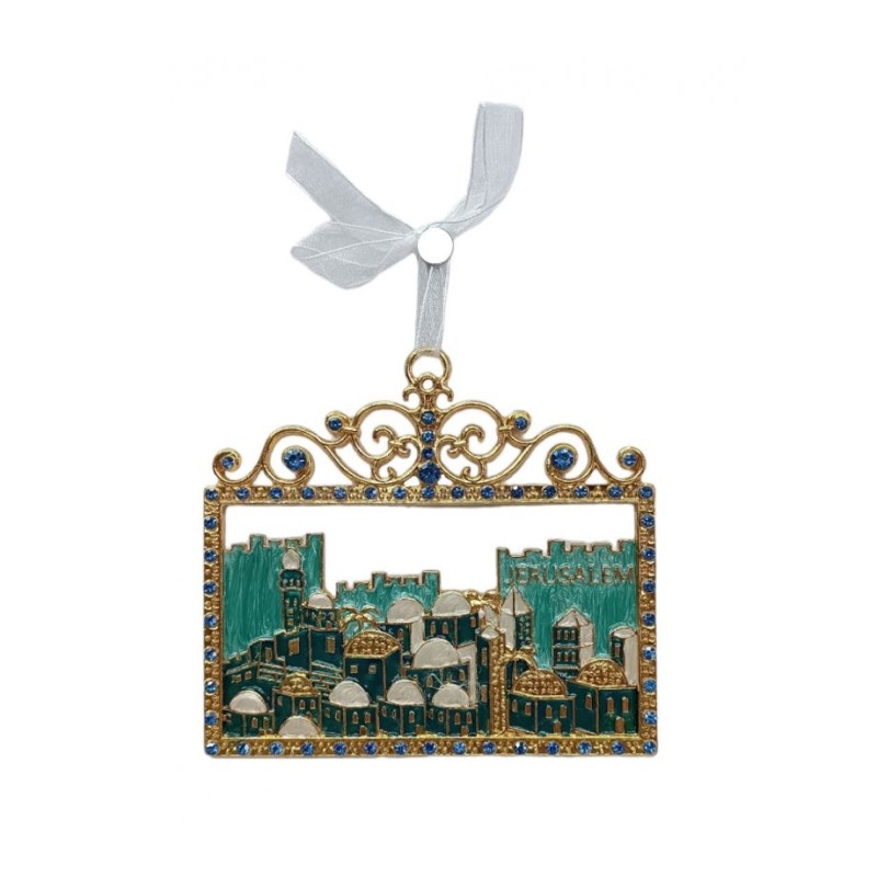 Gleaming Wall Decoration Jerusalem Images in Frame ... | Wall Hangings