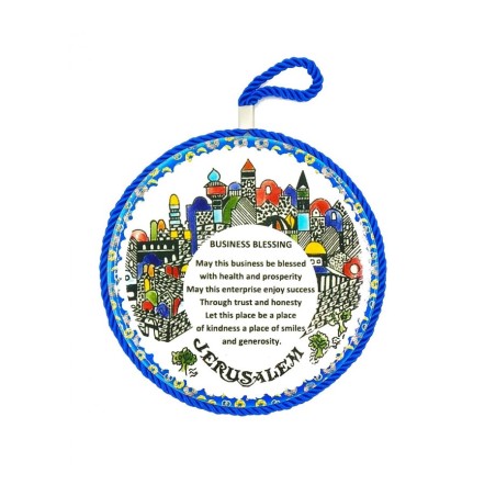Armenian Art Wall Plaque with Jerusalem Images and... | Misc Blessings