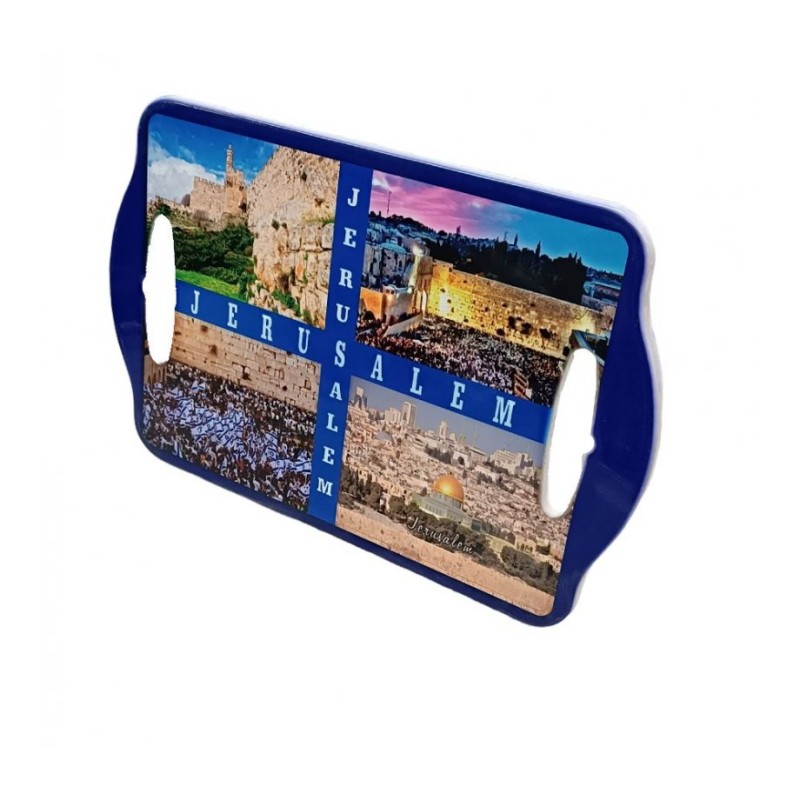 Ceramic Serving Tray with Four Colorful Famous ... | House Decorations