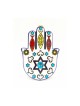 Ceramic Wall Hamsa with Oriental Chai Design | Table Decorations