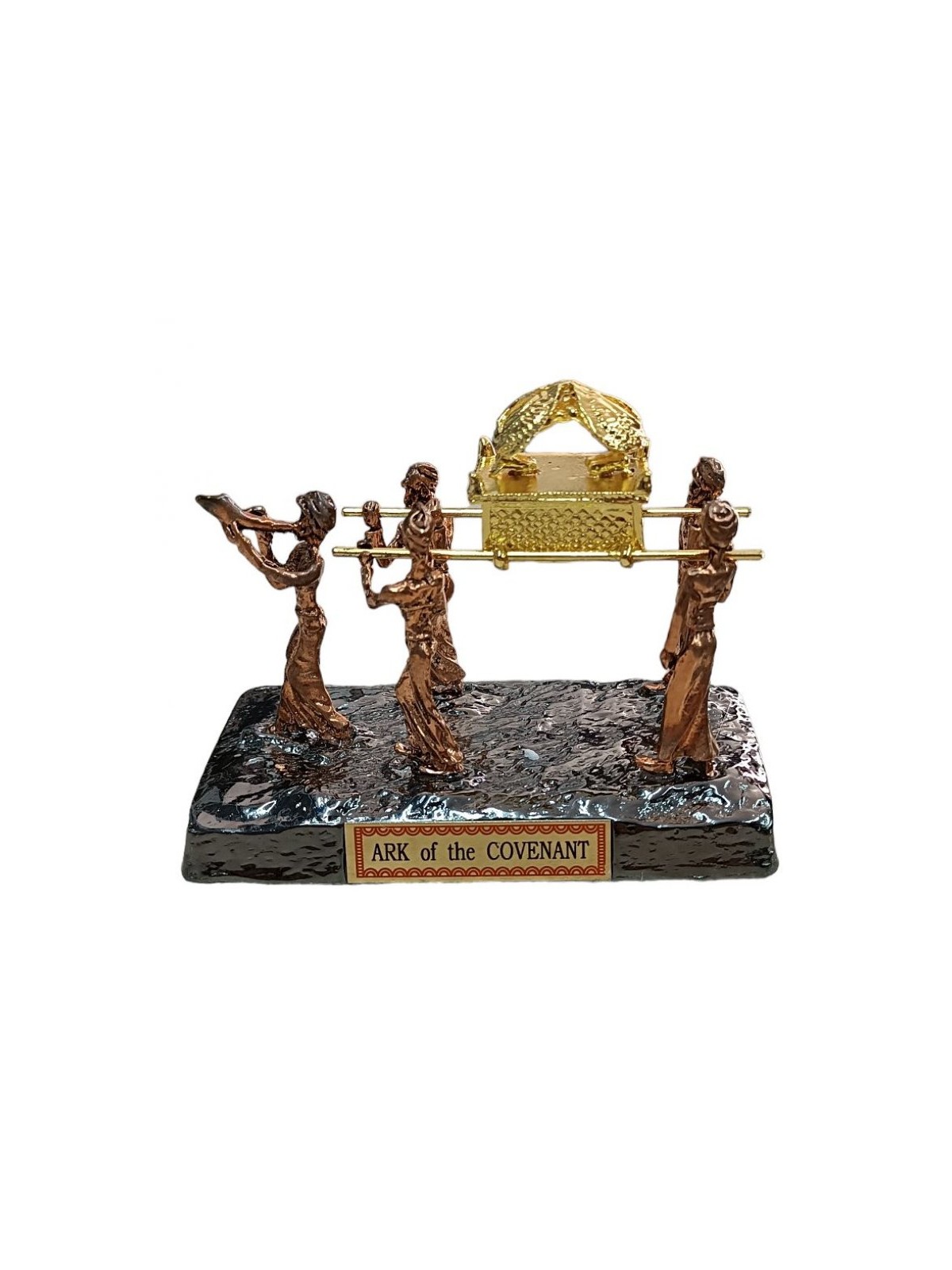 Sculpture of Shofar Blower Holy Ark Carried on Poles %9... | Figurines