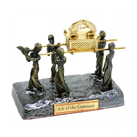 Sculpture of Shofar Blower Holy Ark Carried on Poles %9... | Figurines