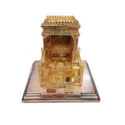 Gold Raised Sculpture of Second Temple with Hidden Seve... | Figurines
