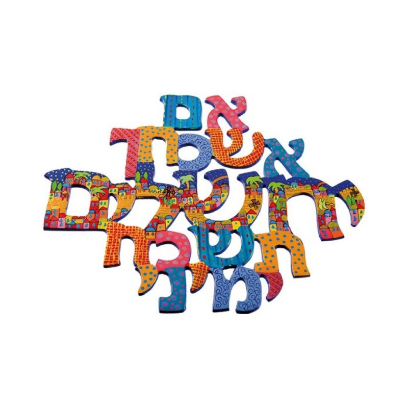 Yair Emanuel Hand Painted Wall Hanging R... | Wall Hangings by Emanuel