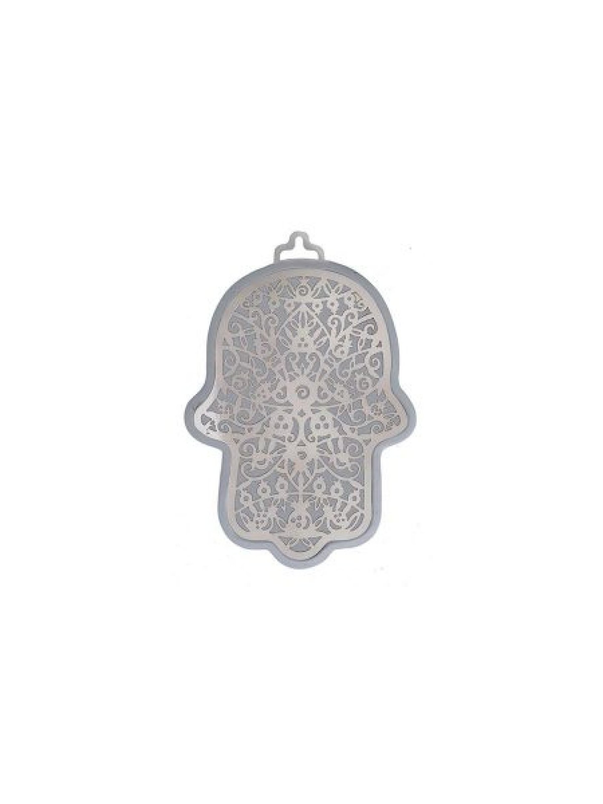 Yair Emanuel Wall Hamsa Overlay of Cutout Pomeg... | Hamsas by Emanuel