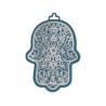 Yair Emanuel Wall Hamsa Overlay of Cutout Pomeg... | Hamsas by Emanuel