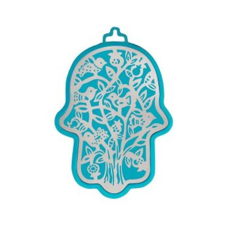 Yair Emanuel Wall Hamsa Overlay of Cutout Tree ... | Hamsas by Emanuel