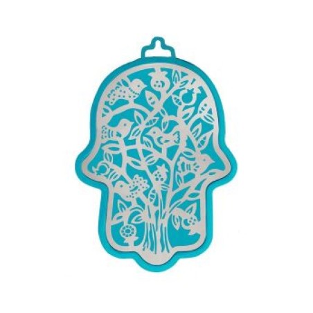 Yair Emanuel Wall Hamsa Overlay of Cutout Tree ... | Hamsas by Emanuel