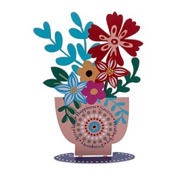 Dorit Judaica Free Standing Colorful Flowerpot ... | Table Decorations
