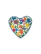 Hand Painted Heart Shaped Wall Hanging o... | Wall Hangings by Emanuel