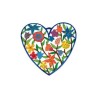 Hand Painted Heart Shaped Wall Hanging o... | Wall Hangings by Emanuel