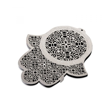Dorit Judaica Wall Hamsa with Lace Design Crystals En... | Hamsa Hands